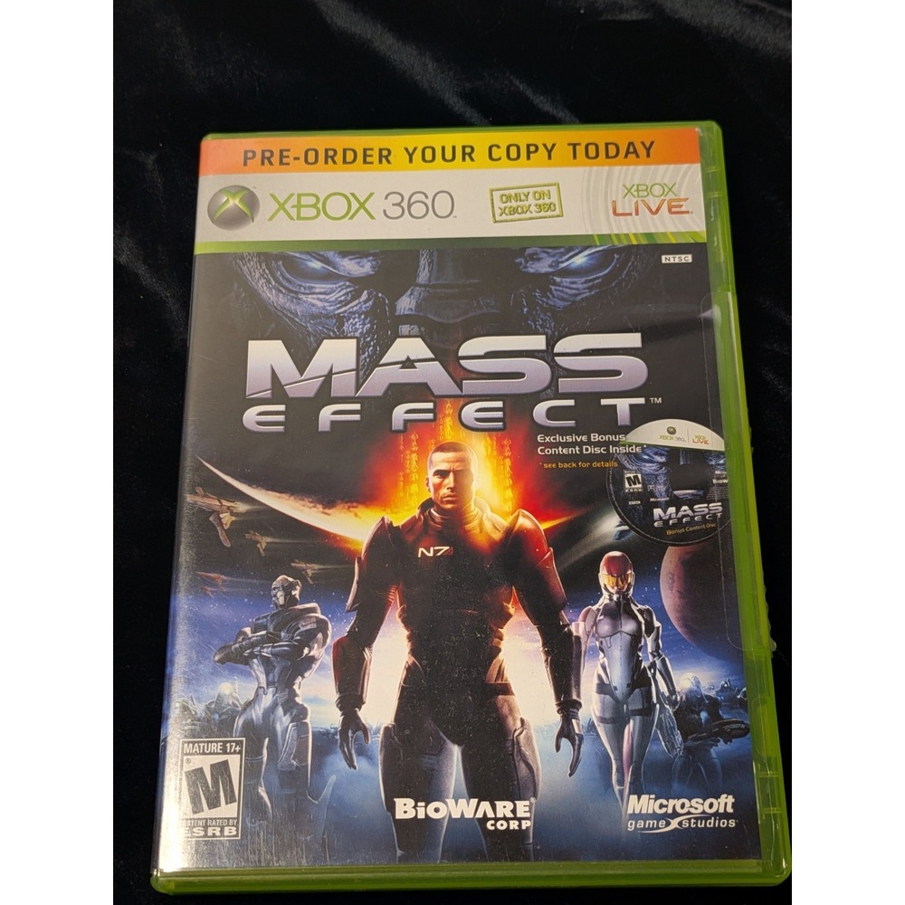 Mass Effect Xbox 360 Pre-Order Bonus Content Disc - Rare Promo &‎ Demos